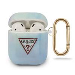 Guess GUACA2TPUMCGC02 AirPods decken die blau/blaue Tie &amp; Dye Collection ab