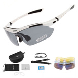 Rockbros 10002 Polarisierte Radsportbrille - Weiß