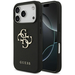 Etui Guess Grained Big 4G & Classic Logo na iPhone 17 Pro - czarne