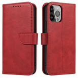 Magnethülle für Samsung Galaxy A34 5G Hülle mit Flip Wallet Ständer rot