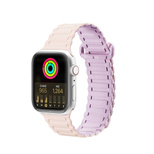 Dux Ducis Armband (Armor-Version) Apple Watch Ultra, SE, 9, 8, 7, 6, 5, 4, 3, 2, 1 (49, 45, 44, 42 mm) Silikon-Magnetband-Armband Rosa Lila