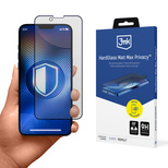 Szkło hartowane 3mk Hardglass Matt Max Privacy na Apple iPhone 13/13 Pro/14