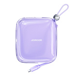Joyroom powerbank 10000mAh Jelly Series 22.5W z wbudowanym kablem Lightning fioletowy (JR-L003)