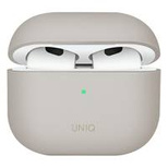 Etui Uniq Lino Silicone na AirPods 3 - beżowe