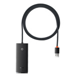 [RETURNED ITEM] Baseus Lite Series HUB adapter USB-A to 4xUSB-A 3.0 5Gb / s black (WKQX030101)