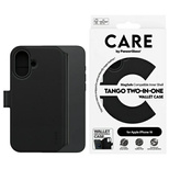 CARE by PanzerGlass Feature Tango 2in1 Wallet MagSafe Hülle für iPhone 16 – Schwarz