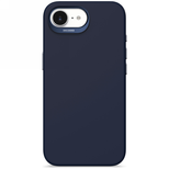 Decoded Silikon-Backcover mit MagSafe für iPhone 16e – Marineblau