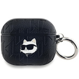 Karl Lagerfeld Monogram Choupette Head case for AirPods 3 - black