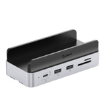 Orico MiniDock 10-in-1 Dockingstation mit SSD-Festplatteneinschub – Silber
