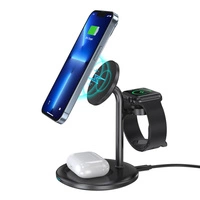 Choetech stacja ładująca indukcyjna 3w1 iPhone 12/13/14, AirPods Pro, Apple Watch czarna (T585-F)