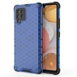 Honeycomb etui pancerny pokrowiec z żelową ramką Samsung Galaxy A42 5G niebieski