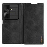 Nillkin Qin Pro Hülle für Samsung Galaxy Z Fold 7 mit S Pen Space - Schwarz