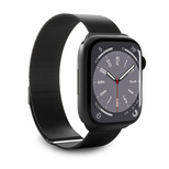 Puro 'MILANESE' Watch für Apple Watch 42-44-45-49m, schwarz