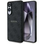 Guess 4G Ring Classic Logo MagSafe Case for Samsung Galaxy S25 Edge - Black