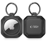 Tech-Protect Rough Pro Schutzhülle für Apple AirTag 1/2 mit Ring – Schwarz