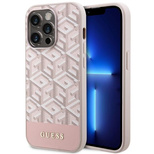 Guess GUHMP14XHGCFSEP iPhone 14 Pro Max 6,7&quot; rosa/rosa Hartschale GCube Stripes MagSafe