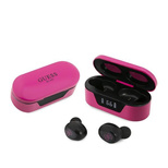 Guess GUTWST31EM TWS Bluetooth headphones + magenta docking station