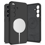 Tech-Protect Liquid Silicone MagSafe Case für Samsung Galaxy S25+ - Schwarz