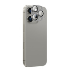 AmazingThing Aviation-Grade Alloy Tempered Glass Lens für iPhone 16 Pro / 16 Pro Max Kameraobjektiv - Grau