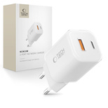 Tech-Protect NCM33W 2-Port PD33W/QC3.0 Wandladegerät - weiß