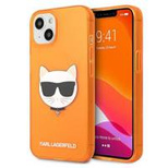 Karl Lagerfeld KLHCP13SCHTRO iPhone 13 mini 5,4" pomarańczowy/orange hardcase Glitter Choupette Fluo