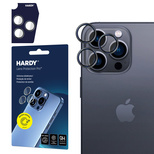 Osłona aparatu 3mk Hardy Lens Protection Pro z czarną ramką do iPhone 16 Pro / 16 Pro Max