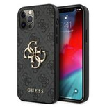 Guess GUHCP12M4GMGGR iPhone 12/12 Pro 6,1" szary/grey hardcase 4G Big Metal Logo