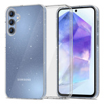 Tech-Protect FlexAir-Hülle für Samsung Galaxy A55 5G – transparent und glitzernd