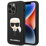 Karl Lagerfeld KLHCP14XSLKHBK iPhone 14 Pro Max 6.7 &quot;hardcase black / black Silicone Karl`s Head