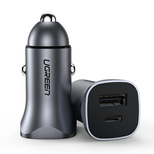 Ugreen Fast Car Charger USB-A / USB-C 30W PD PPS Gray (CD130)