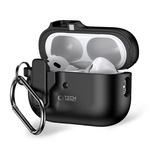 Tech-Protect Slim Hook Case mit Karabiner für Apple AirPods Pro 1/2 – Schwarz