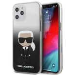 Karl Lagerfeld KLHCP12LTRDFKBK iPhone 12 Pro Max 6.7" black/black hardcase Gradient Ikonik Karl