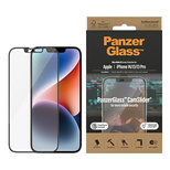 PanzerGlass Ultra-Wide Fit Antibakterielles gehärtetes Glas mit Kameraabdeckung und Positionierer für iPhone 14/13/13 Pro