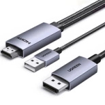 Ugreen HD169 HDMI-auf-DisplayPort-Richtungskabel, 4K@60Hz, 2m - Grau