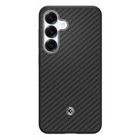 Spigen Enzo Aramid GP-FPS931PGABW Silicone Case with Built-in MagFit Ring for Samsung Galaxy S25 - Black