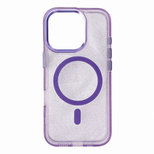 Glitter Case MagSafe for iPhone 16 Pro Max - purple with glitter