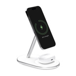 2in1 Puro Mag Station Kabellose Ladestation für Telefon und Kopfhörer - Weiß