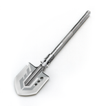 Wozinsky WSS-211 Überlebens- und Bushcraft-Schaufel, Multifunktionsmesser, Brecher, Feuersteinpfeife, Harpune – grau