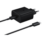 Ładowarka sieciowa Samsung EP-TA845EWE 45W z kablem USB-C Samsung EP-DW767JWE 45W 1,8m (OOB Bulk - opakowanie zastępcze) - czarna