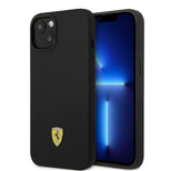 Ferrari FEHMSIP14MBK iPhone 14 Plus 6.7&quot; black/black hardcase Silicone Metal Logo Magsafe