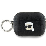 Karl Lagerfeld Monogram Karl Head Case für AirPods Pro 2 – Schwarz