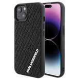 Karl Lagerfeld 3D Rubber Multi Logo case for iPhone 15 - black