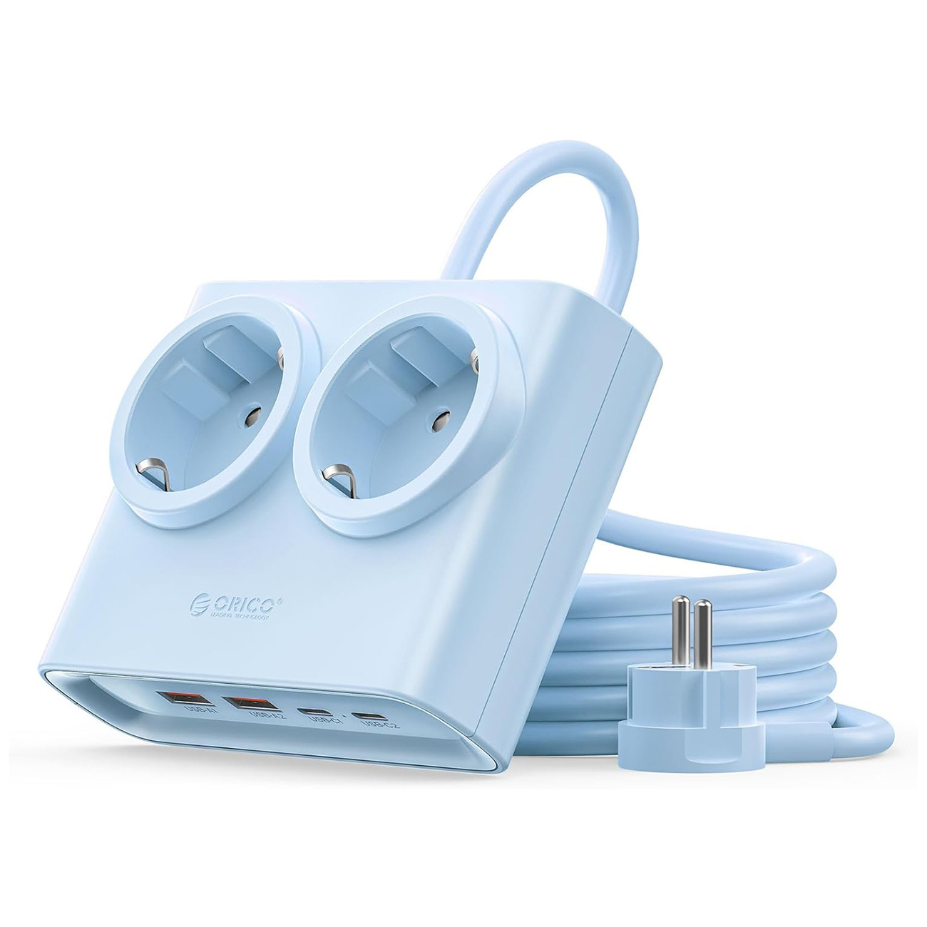 Listwa zasilająca Orico PDC25 6w1 25W z gniazdami AC i portami USB