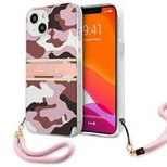 Guess GUHCP13MKCABPI iPhone 13 6.1&quot; pink/pink hardcase Camo Strap Collection