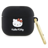 Hello Kitty Silikon 3D Kitty Head Hülle für AirPods 3 – Schwarz