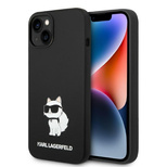 Karl Lagerfeld KLHMP14SSNCHBCK iPhone 14 6.1&quot; Hardcase schwarz/schwarz Silikon Choupette MagSafe