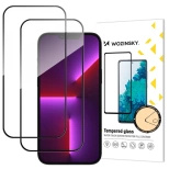 Wozinsky Vollflächig verklebtes gehärtetes Glas 2er-Pack für iPhone 17 Pro / 18 Pro