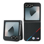 BMW Carbon Tricolor Hülle für Samsung Galaxy Z Flip 6 - schwarz