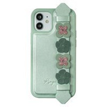 Kingxbar Sweet Series case decorated with original Swarovski crystals iPhone 12 mini green