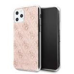 Guess GUHCN58PCU4GLPI iPhone 11 Pro różowy/pink hard case 4G Glitter